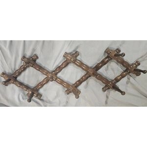Vintage Large Expandable Wooden Folding Hanger